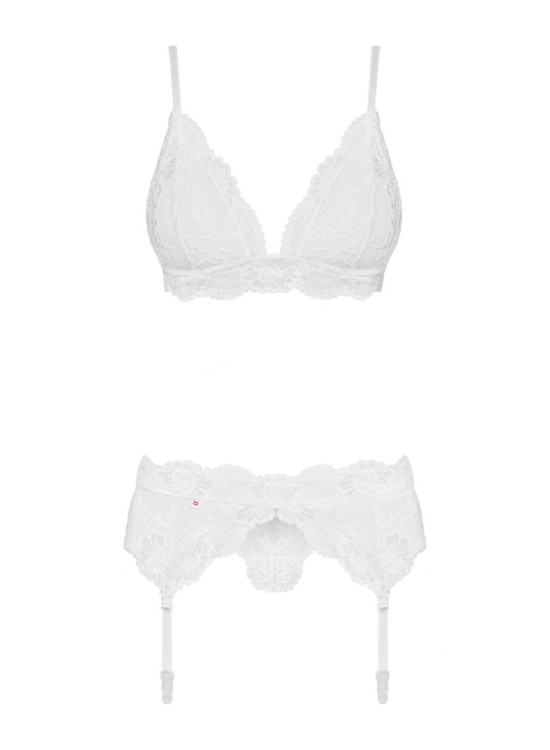 Секси комплект от три части в бяло 810-SEG-2-Комплекти-LadyStyle.bg