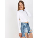 Бяла дамска блуза с гол гръб 7987.49-Блузи / Топове-LadyStyle.bg