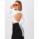 Къса дамска блуза в бял цвят 8010.82-Блузи / Топове-LadyStyle.bg