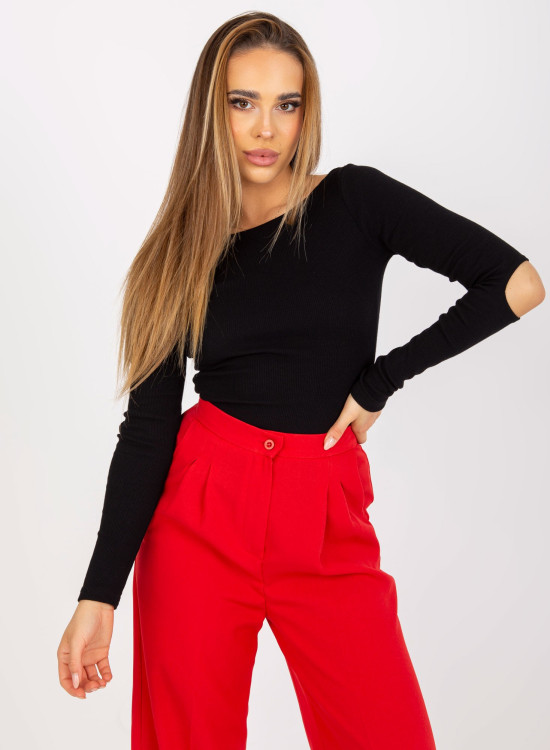 Дамска блуза в черен цвят 8021.23-Блузи / Топове-LadyStyle.bg