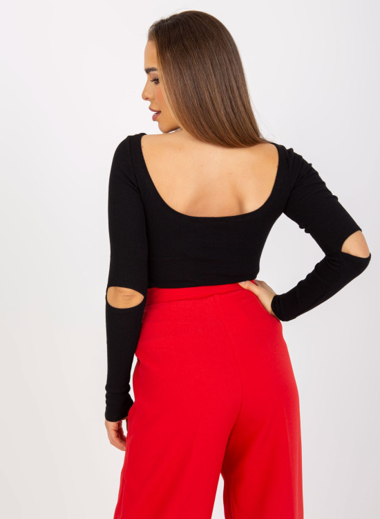 Дамска блуза в черен цвят 8021.23-Блузи / Топове-LadyStyle.bg