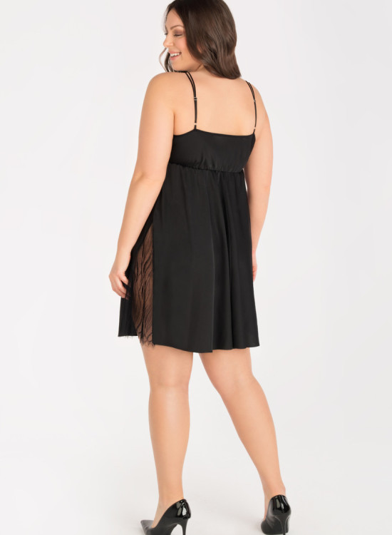 Луксозна дамска нощница в черен цвят INESSA K823-Нощници-LadyStyle.bg Луксозна дамска нощница в черен цвят INESSA K823-Нощници-LadyStyle.bg