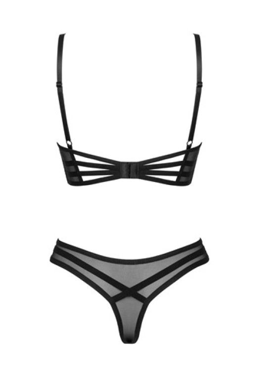 Секси комплект от две части в черен цвят ROXELIA-Комплекти-LadyStyle.bg
