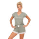 Дамска къса пижама в цвят маслина Simply 1/2-Пижами-LadyStyle.bg Дамска къса пижама в цвят маслина Simply 1/2-Пижами-LadyStyle.bg
