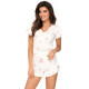 Дамска пижама в цвят екрю Sweet 1/2-Пижами-LadyStyle.bg Дамска пижама в цвят екрю Sweet 1/2-Пижами-LadyStyle.bg