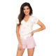 Дамска пижама в цвят пудра Sweet 1/2-Пижами-LadyStyle.bg