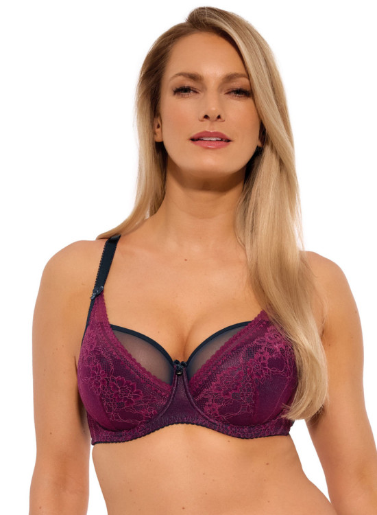 Луксозен полуподплатен сутиен в лилаво 1257-Повдигащи-LadyStyle.bg