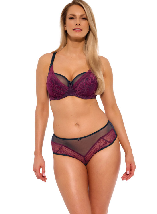 Луксозен полуподплатен сутиен в лилаво 1257-Повдигащи-LadyStyle.bg