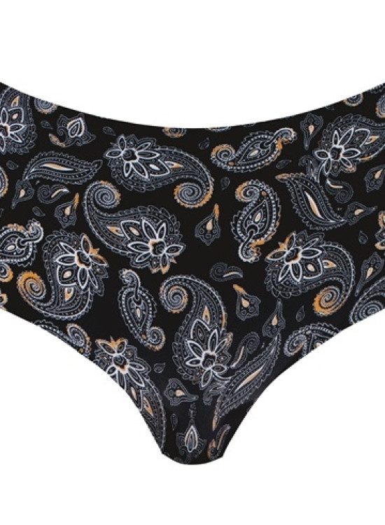 Безшевни бикини с принт в черен цвят Paisley-Бикини-LadyStyle.bg Безшевни бикини с принт в черен цвят Paisley-Бикини-LadyStyle.bg