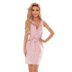 Елегантна рокля в светлорозово 380-2-Къси рокли-LadyStyle.bg