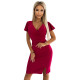 Елегантна рокля в цвят циклама 479-4-Къси рокли-LadyStyle.bg