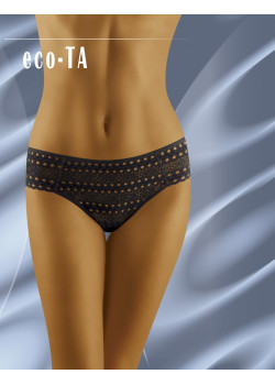 Памучни бикини на дупки в черен цвят Eco Ta