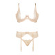 Луксозно секси бельо от три части Rose nude-Комплекти-LadyStyle.bg Луксозно секси бельо от три части Rose nude-Комплекти-LadyStyle.bg