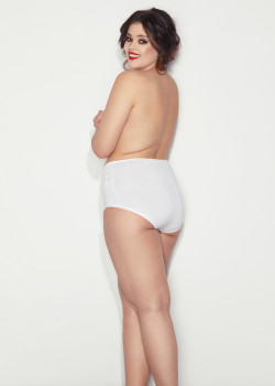 Моделиращи макси бикини в бяло Ala 6XL-9XL
