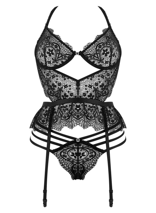 Еротичен сет от две части Lace Temptation-Комплекти-LadyStyle.bg Еротичен сет от две части Lace Temptation-Комплекти-LadyStyle.bg