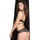 Безшевни бикини в черен цвят Tanga-Бикини-LadyStyle.bg