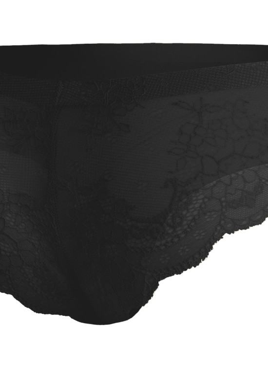 Безшевни бикини в черен цвят Tanga-Бикини-LadyStyle.bg